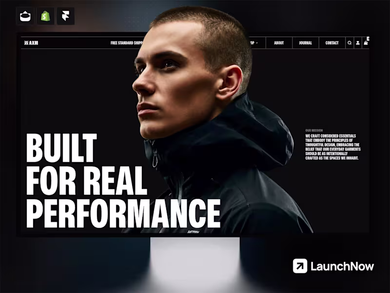 Cover image for Axiom - Fashion & Lifestyle Ecommerce Framer Template