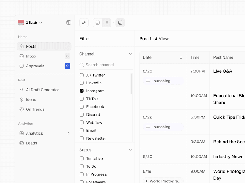 Cover image for Posta - Social Media Management Platform