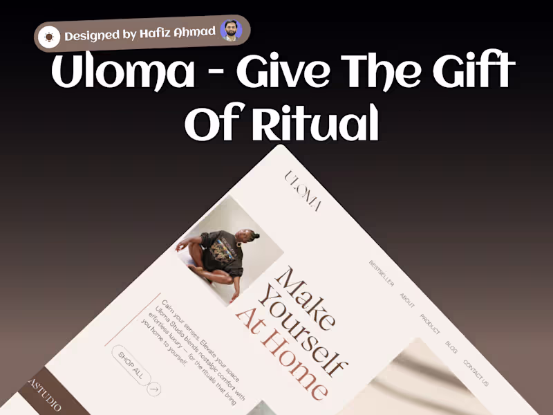 Cover image for Uloma Website Redesign