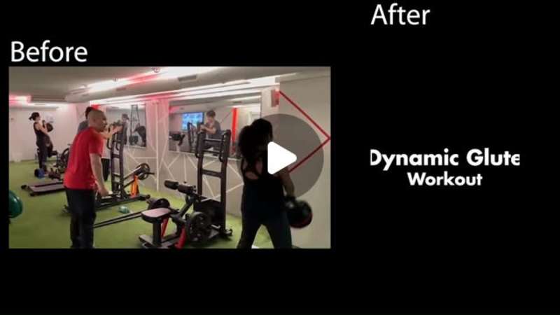 Cover image for Dynamic glute workout montage for instagram
