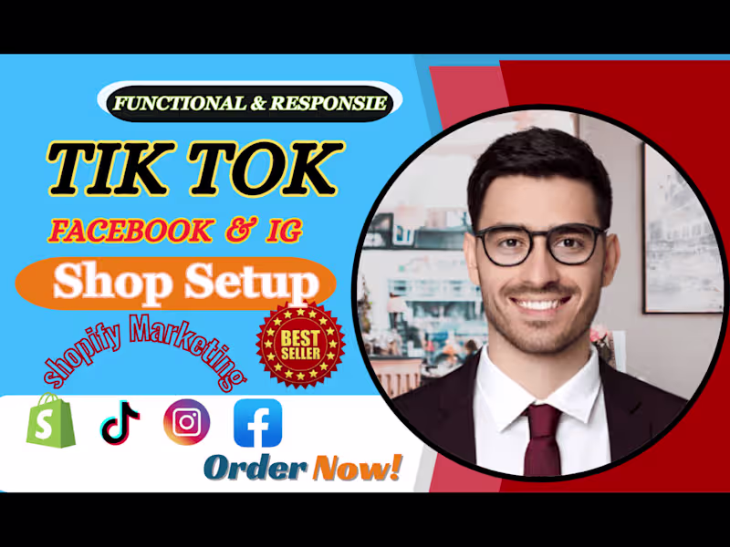Cover image for I will setup facebook ig tik tok shop promotion dropshipping ads