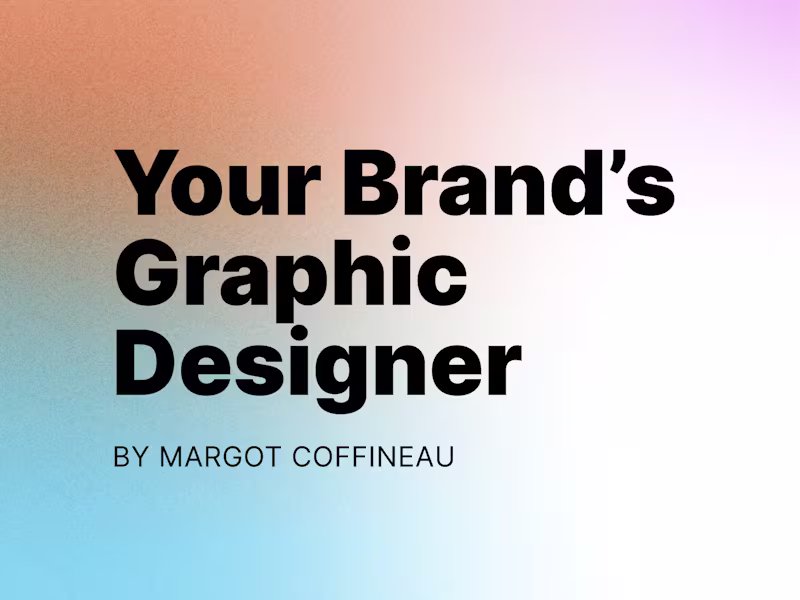 Cover image for I will be your Graphic Designer for your Brand ✨