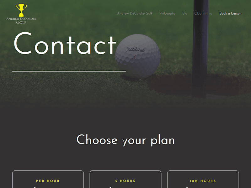 Cover image for Andrew DeCordre Golf