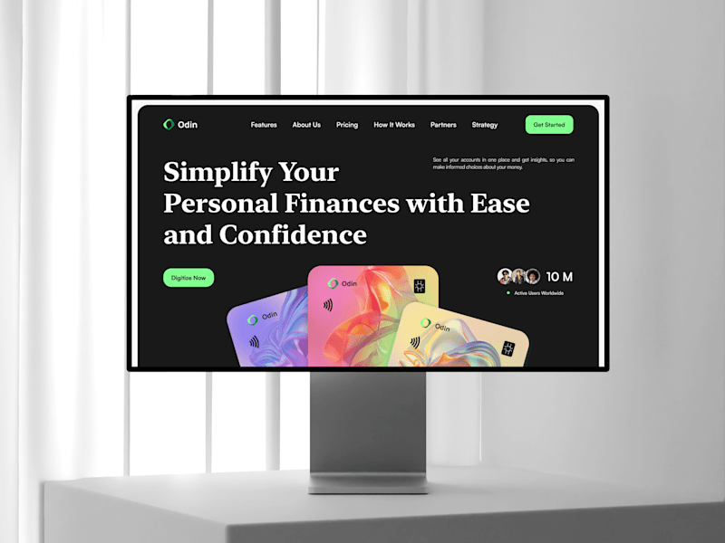 Cover image for UX/UI Design | Finance Landing Page | Development