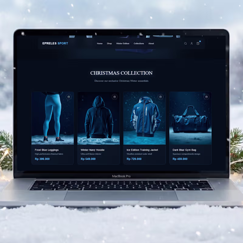 Cover image for A quick exploration for a winter sportswear holiday campaign...