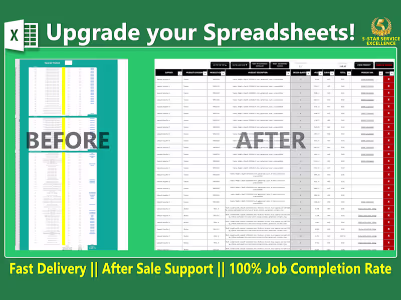Cover image for Fix, Correct, and Upgrade Your Spreadsheet or Excel Tool