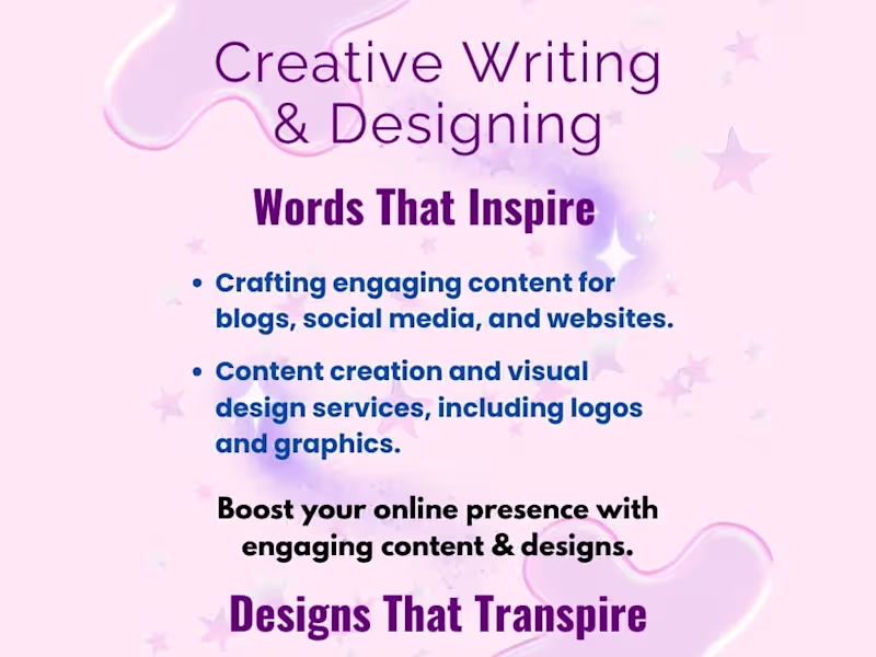 Cover image for Creative Content Writer