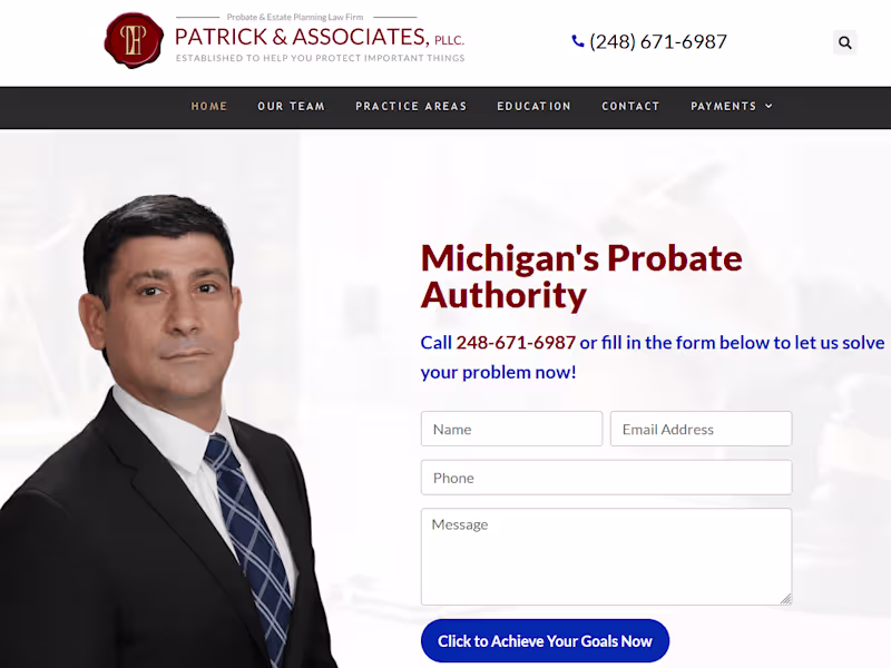 Cover image for patricklegal.com