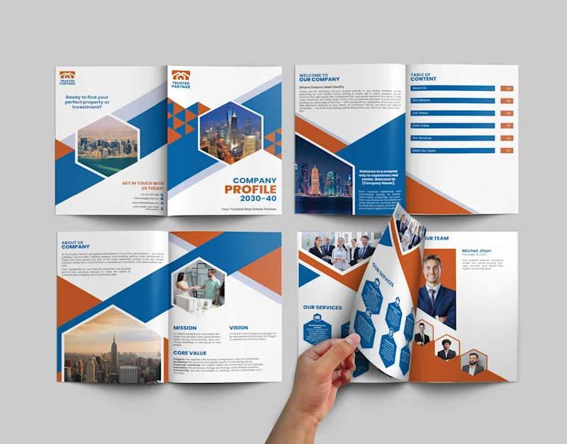 Cover image for Modern Real Estate Company Profile Design