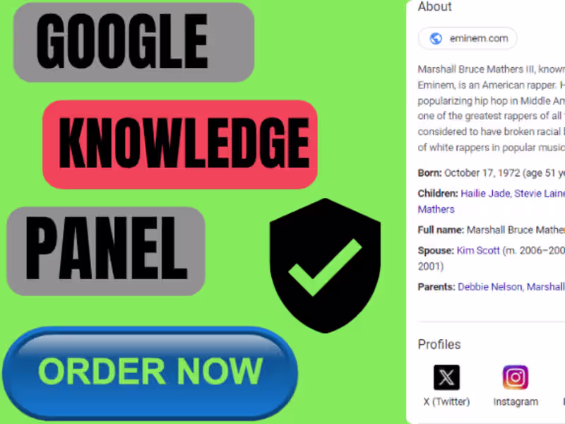 Cover image for i will create a standard google knowledge panel
