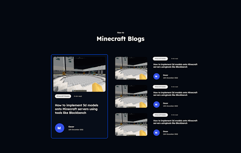 Cover image for Minimalist Blog Page Design