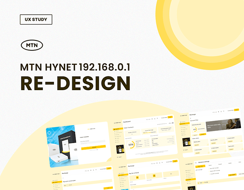 Cover image for MTN HYNET RE-DESIGN :: Behance