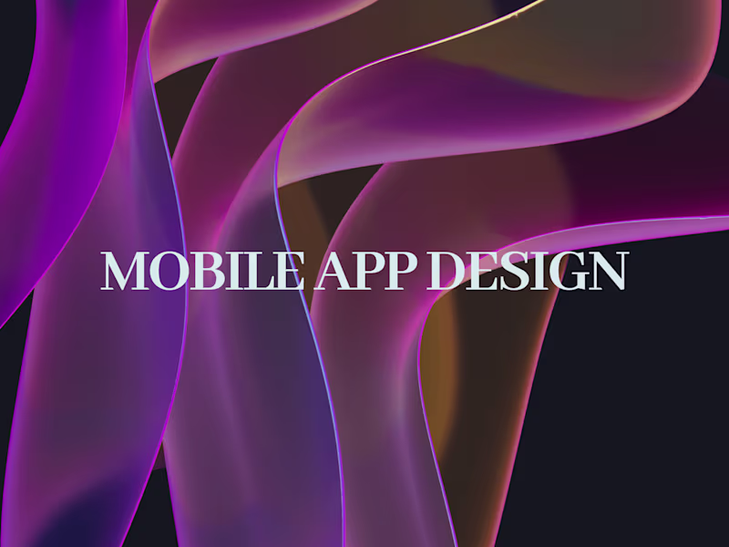 Cover image for Stunning Mobile App Design Engaging, converts and User-Friendly.