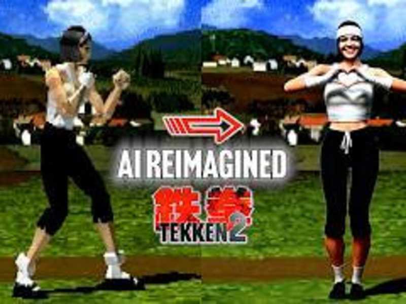 Cover image for Tekken 2 Characters Remastered - AI 4K Upscale (Jun Yoshimitsu …