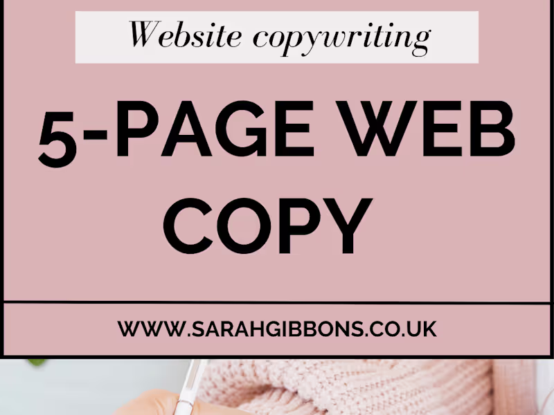 Cover image for Website refresh: 5 pages copy