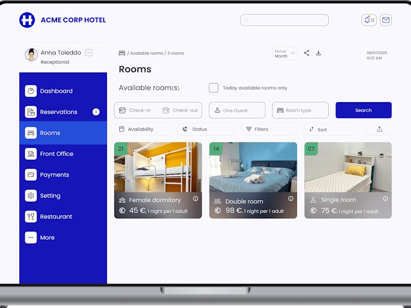 Cover image for Hotel management platform/ MasterBorn Intern challenge