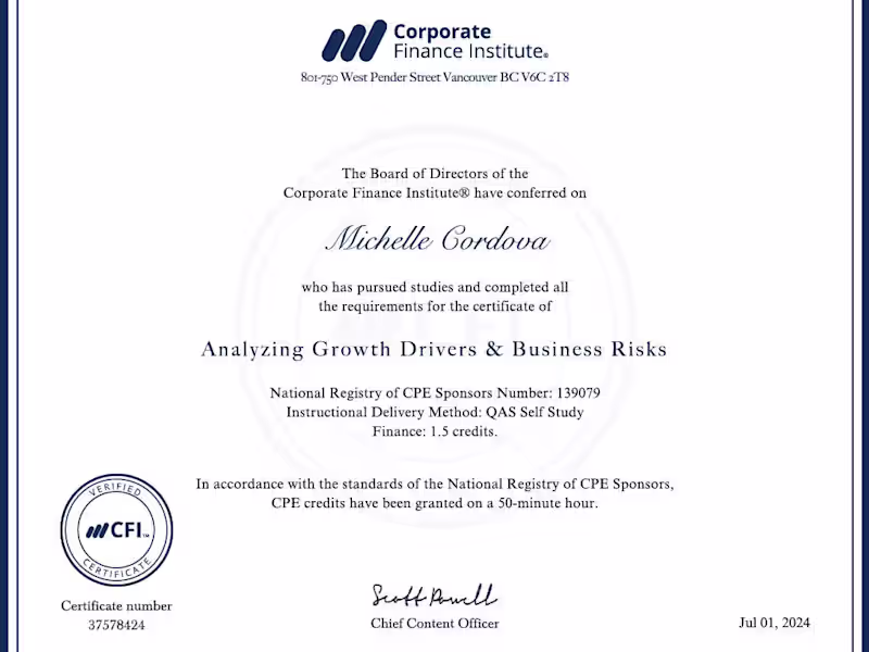 Cover image for Analyzing Growth Drivers & Business Risks