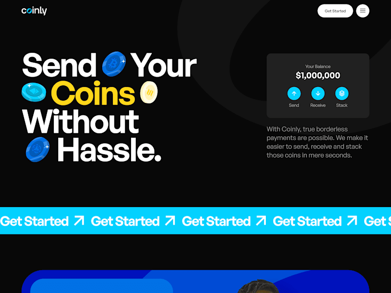 Cover image for Coinly Website Design