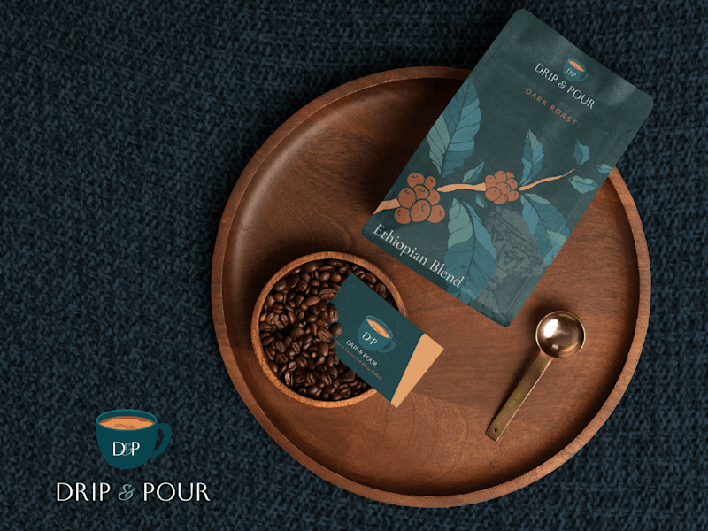 Cover image for Drip & Pour: Coffee Shop Brand Identity