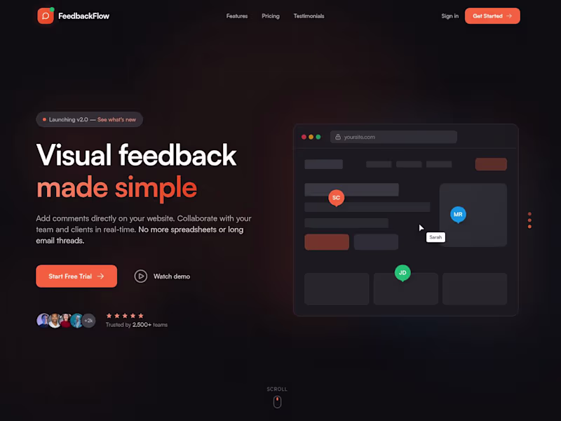 Cover image for FeedbackFlow - Visual Feedback Made Simple
