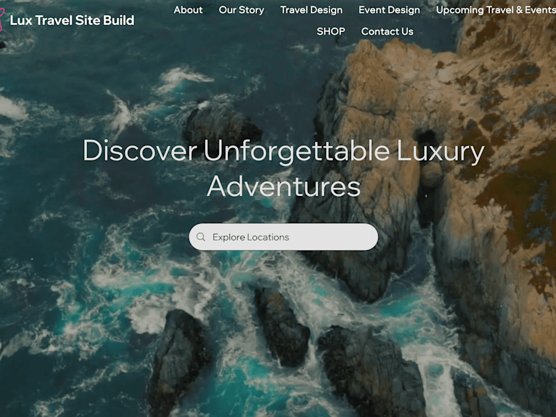 Cover image for Luxury Travel Site