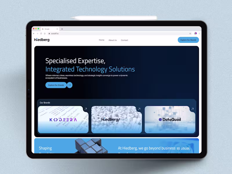 Cover image for Hiedberg — All-in-One IT Solutions Partner