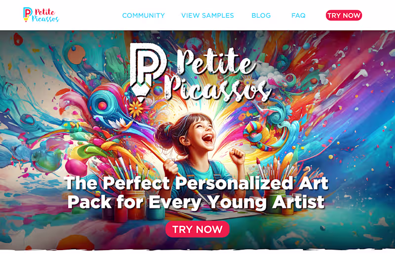 Cover image for Petite Picassos Branding & Website