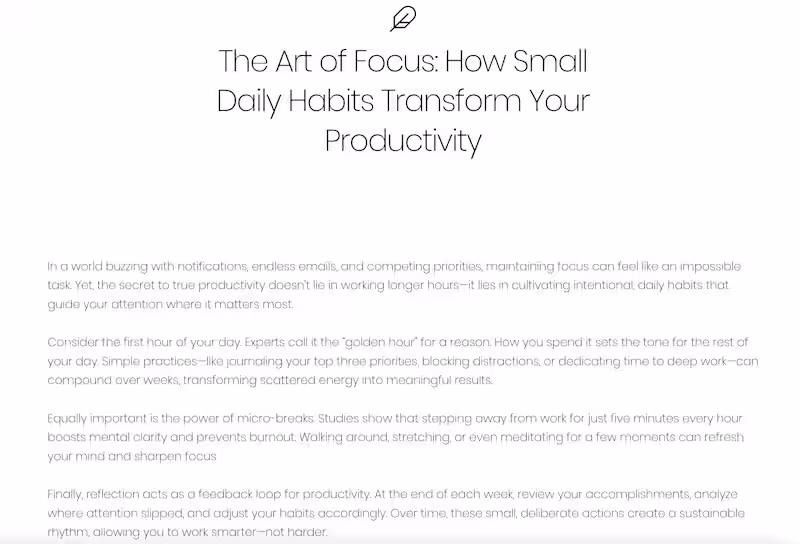 Cover image for Blog & Article Writing