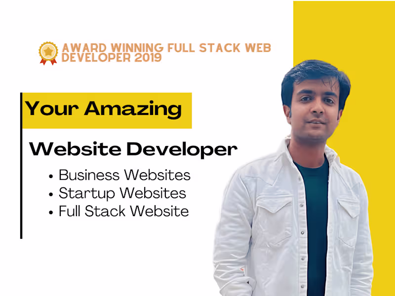 Cover image for Full Stack Website Development