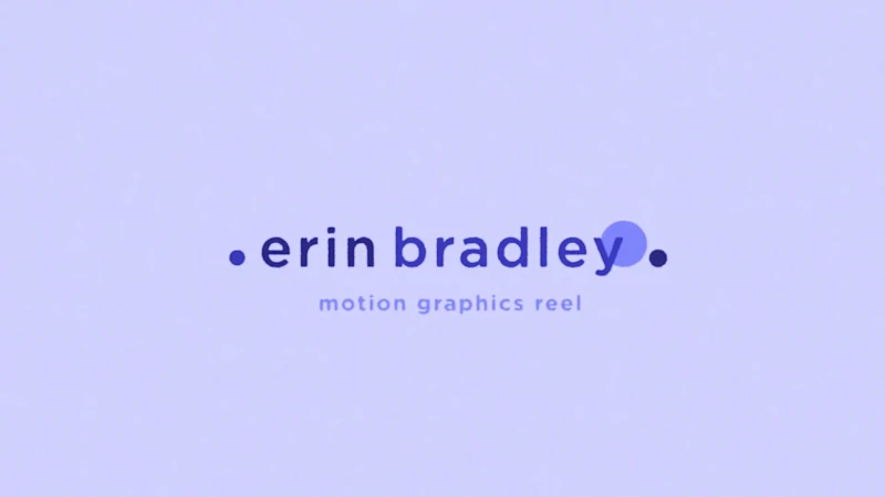 Cover image for Erin Bradley Motion Graphics Reel