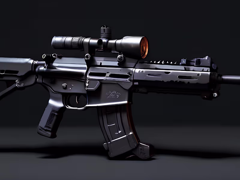 Cover image for  3D models of guns and gaming assets.