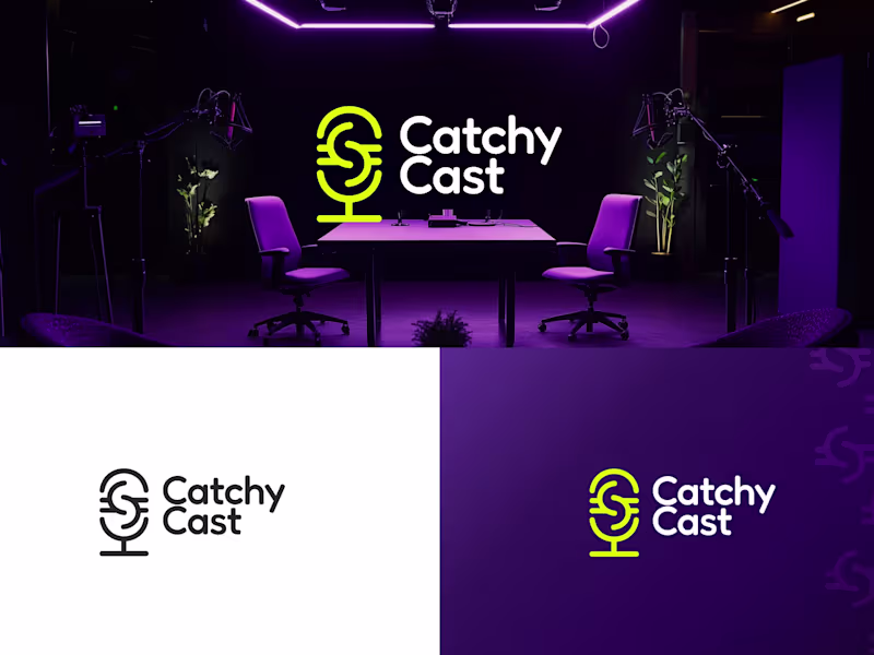 Cover image for Catchy Cast - Modern Podcast Branding