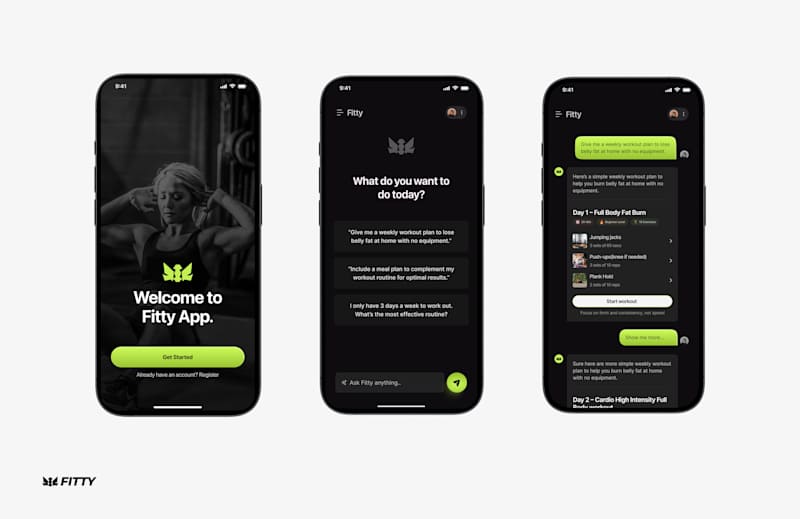 Cover image for Fitty: AI Workout Mobile App Design