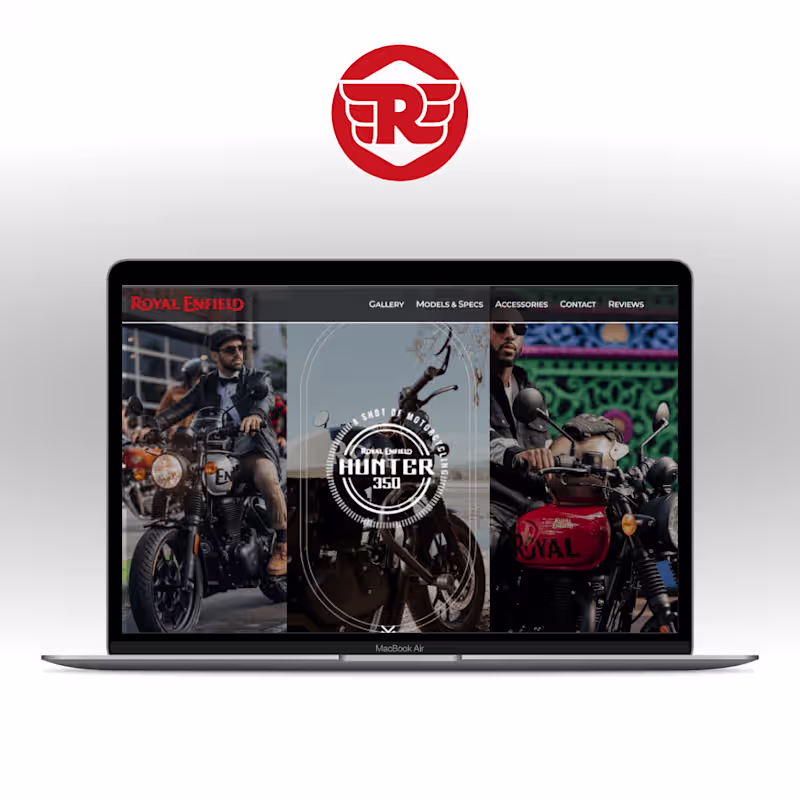 Cover image for Royal Enfield: Hunter 350 - Landing page