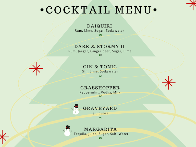 Cover image for Cocktail Menu