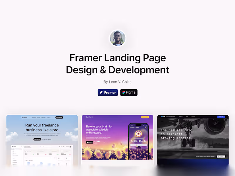 Cover image for High-Converting Framer Landing Page (Design and Development)