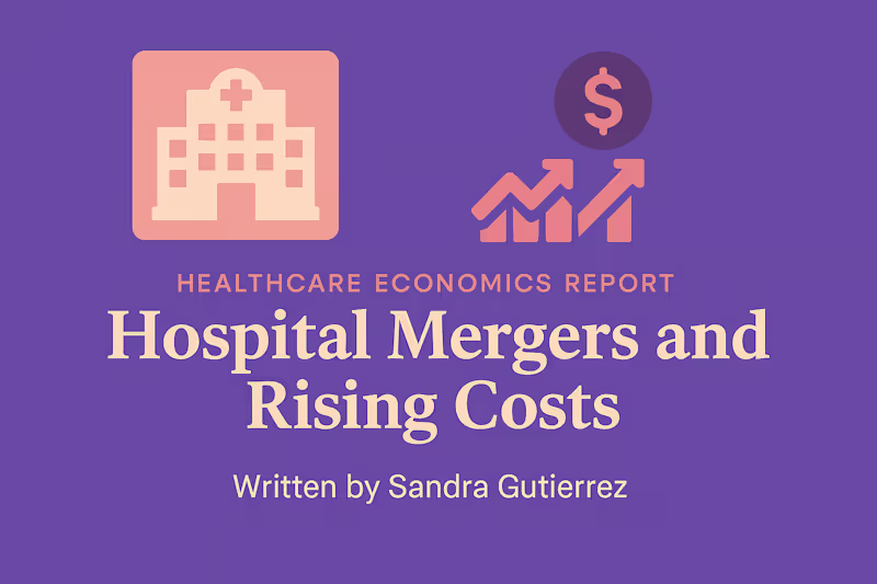 Cover image for Healthcare Economics Report: Hospital Mergers & Rising Costs