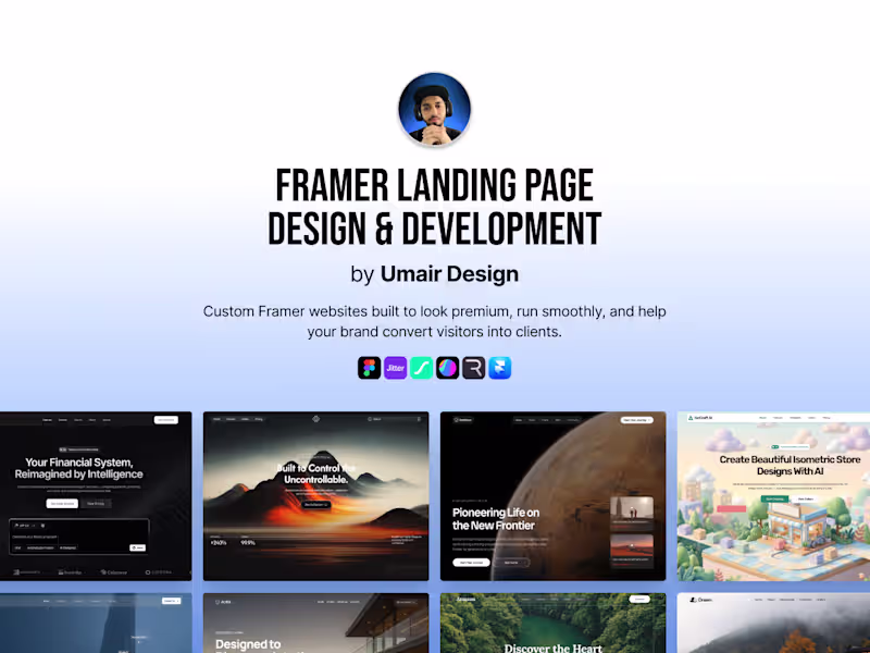 Cover image for High-Converting Framer Landing Page Design