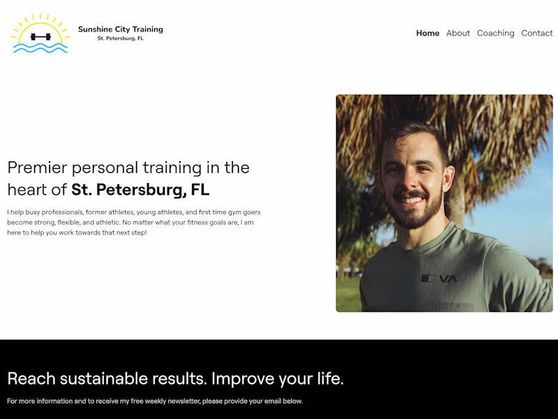 Cover image for Sunshine City Training | Web Developer