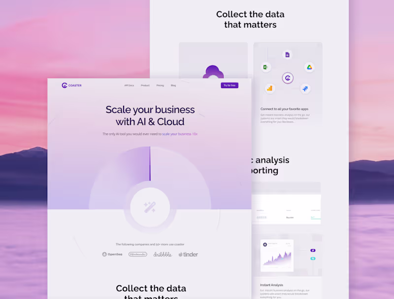 Cover image for Coastal - Sass website design