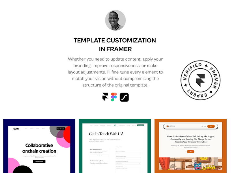Cover image for Framer Template Customization
