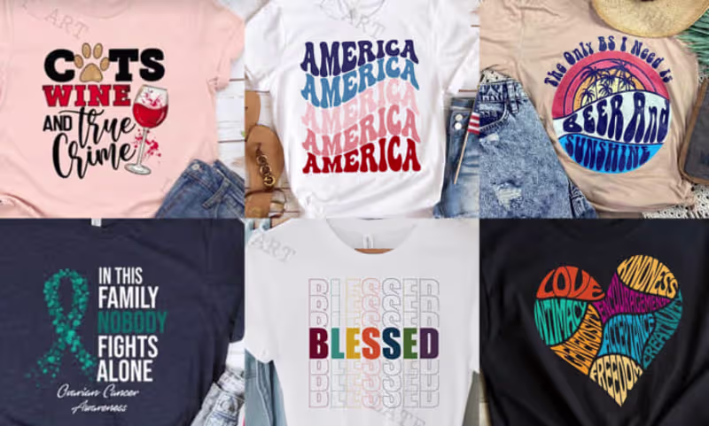 Cover image for I will do trendy unique eye catching typography t shirt design