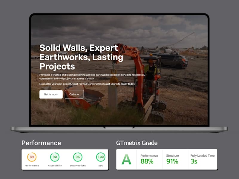 Cover image for Webflow Design and Development - ProWall Cons.