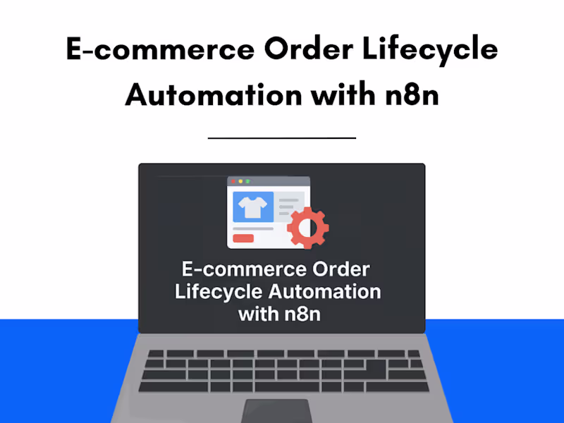 Cover image for E-commerce Automation with n8n