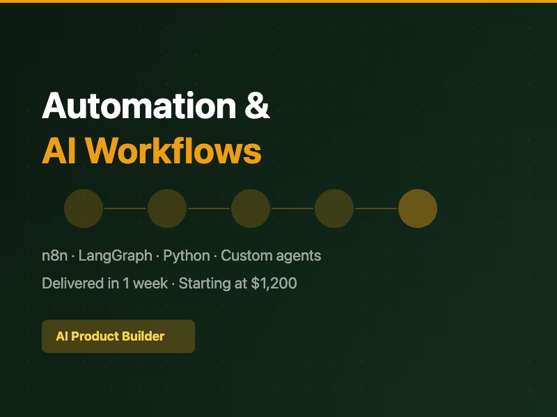 Cover image for Automation & AI Workflows
