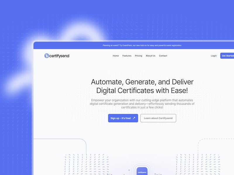 Cover image for Certifysend: Revolutionizing Digital Certification