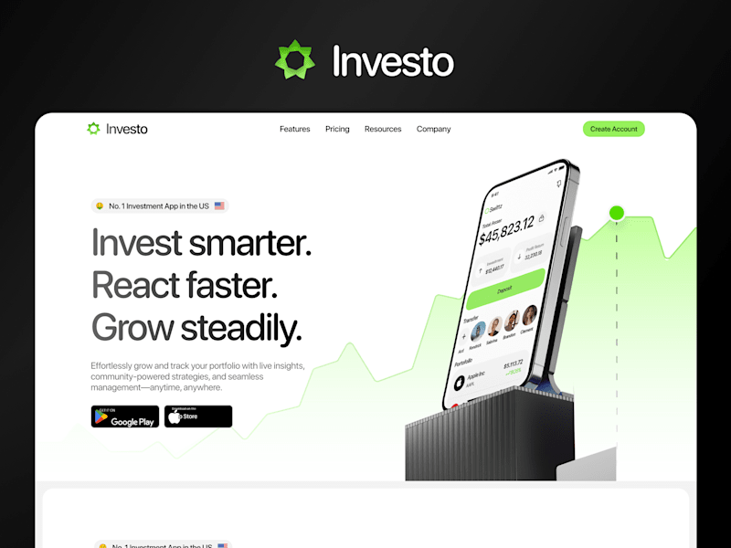 Cover image for Investo App UX/UI Design Project