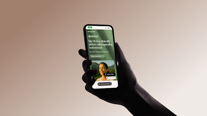 Cover image for ashwagandHi - Framer Template