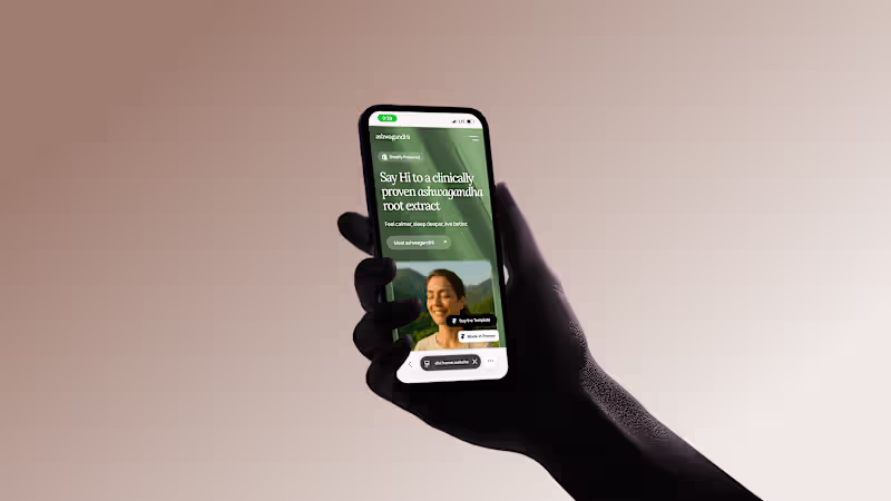 Cover image for ashwagandHi - Framer Template