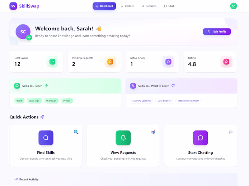 Cover image for SkillSwap Web App